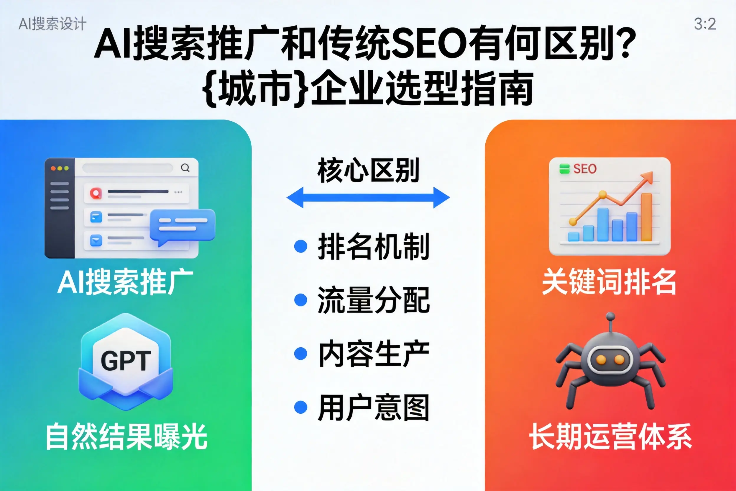 AI搜索推广和传统SEO有何区别？晋城企业选型指南