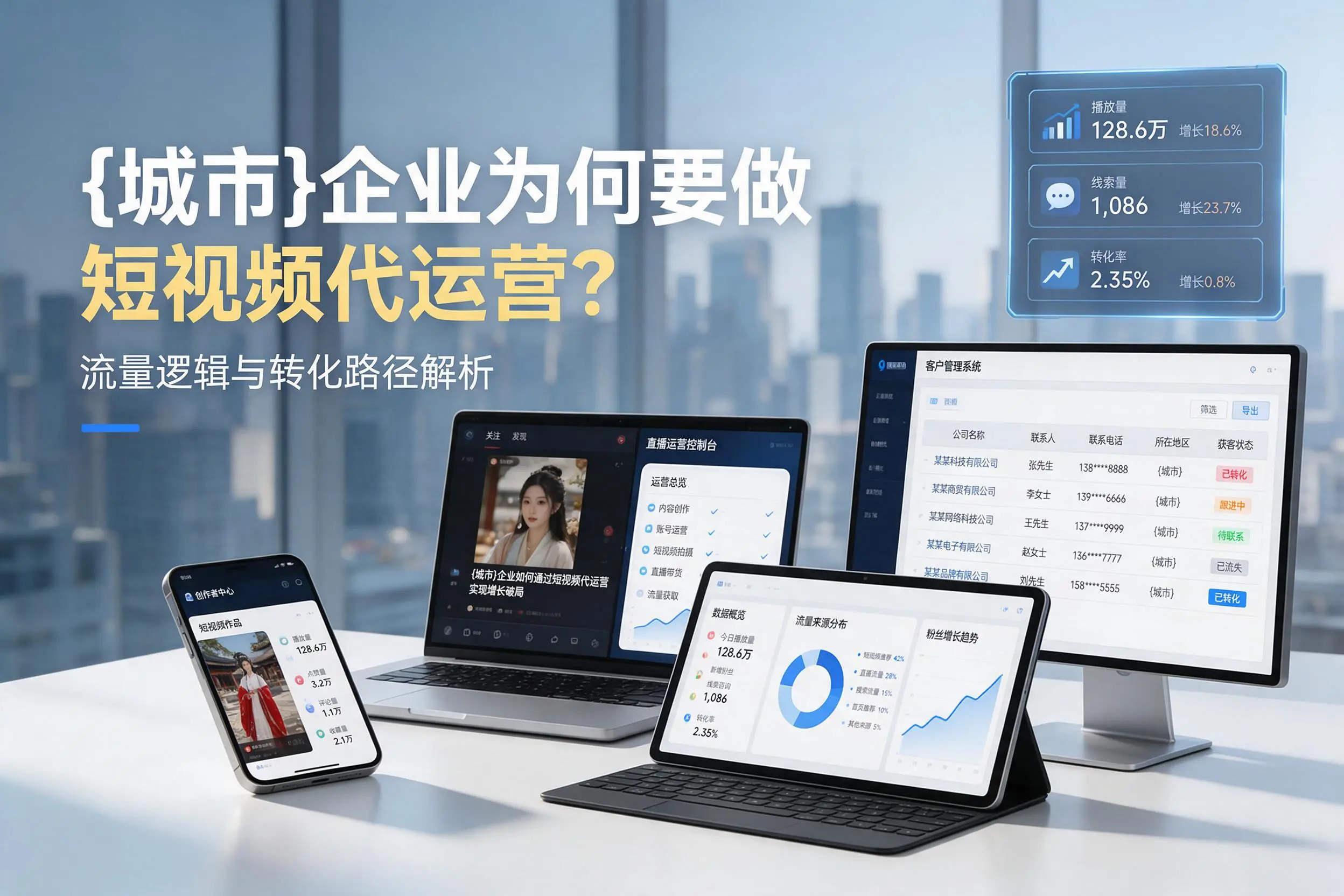 晋城企业为何要做短视频代运营？流量逻辑与转化路径解析