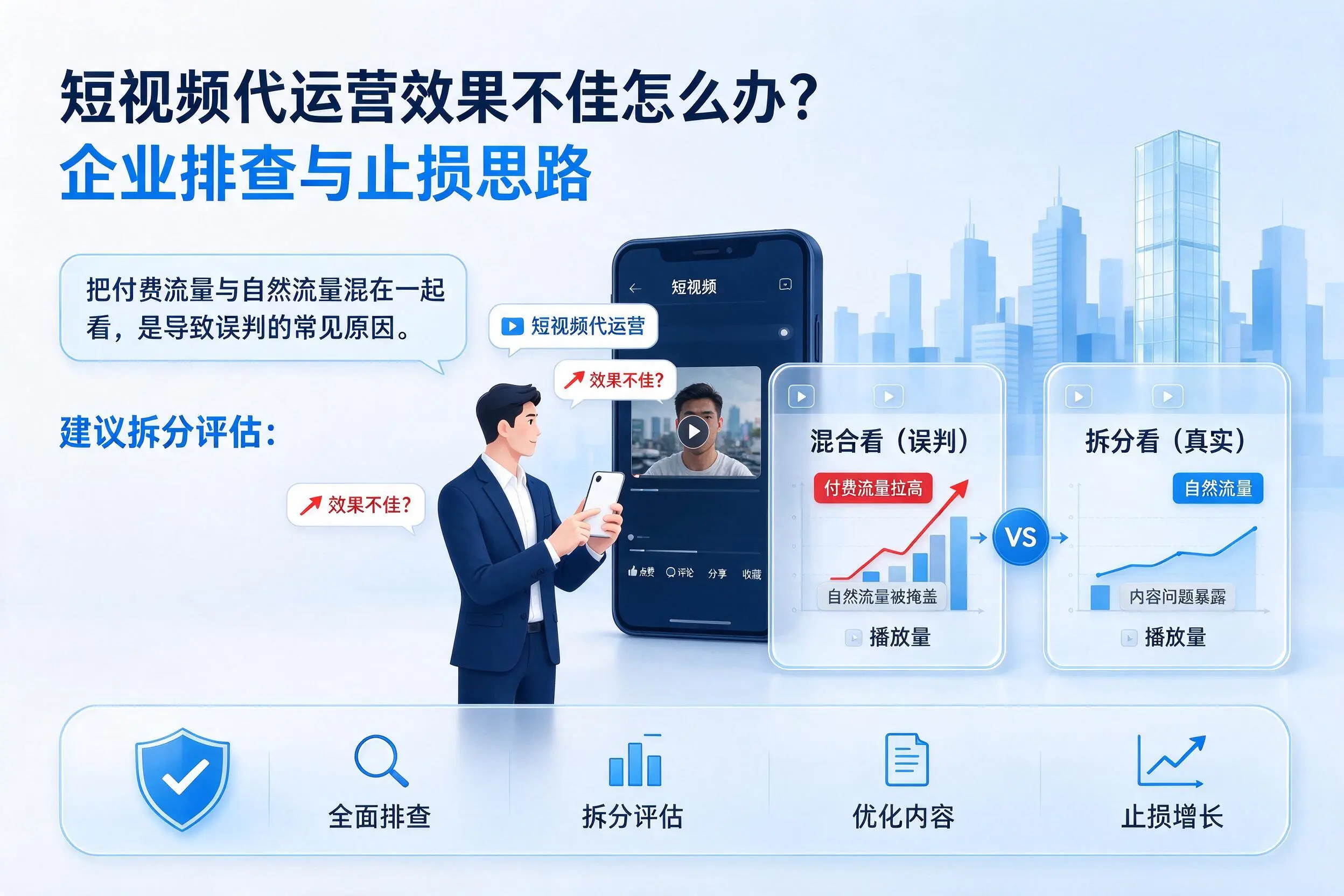 短视频代运营效果不佳怎么办?晋城企业排查与止损思路