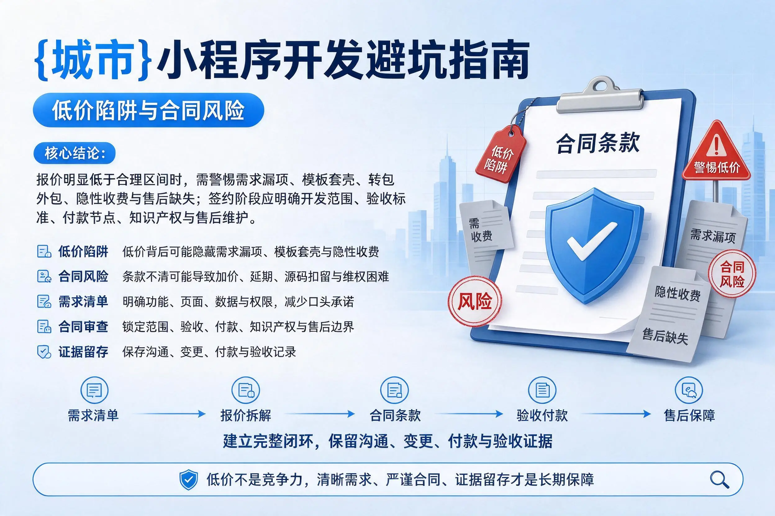 晋城小程序开发避坑指南:低价陷阱与合同风险