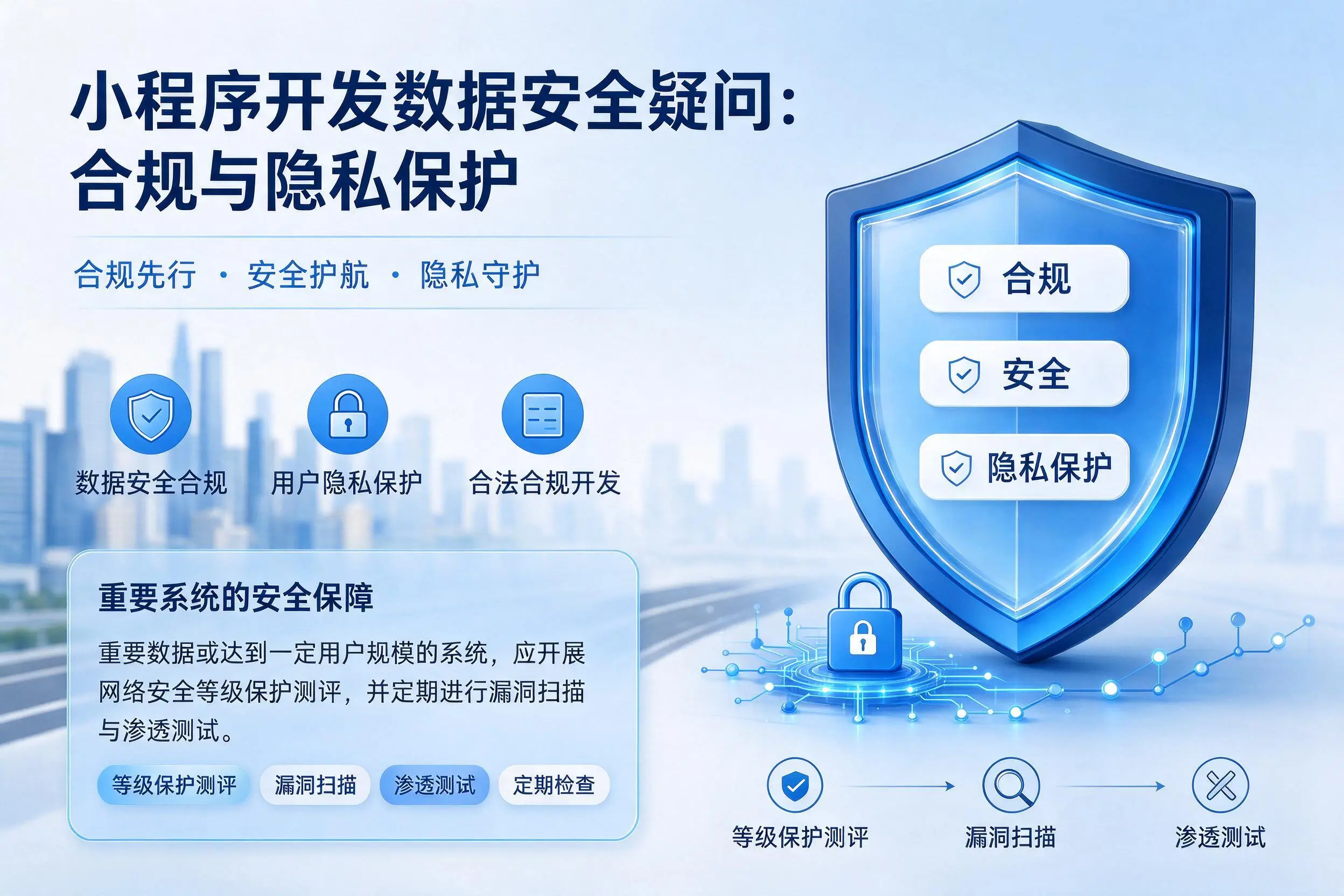 晋城小程序开发数据安全疑问：合规与隐私保护