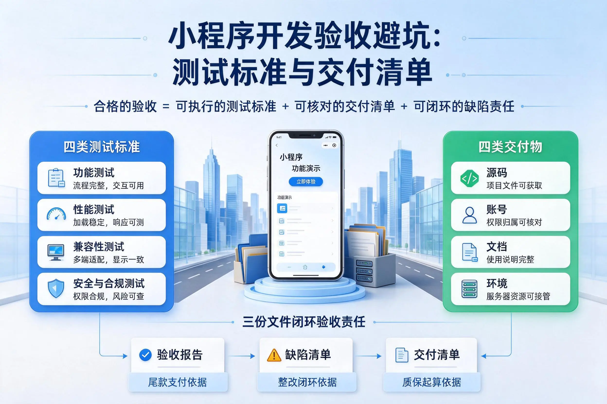 晋城小程序开发验收避坑：测试标准与交付清单