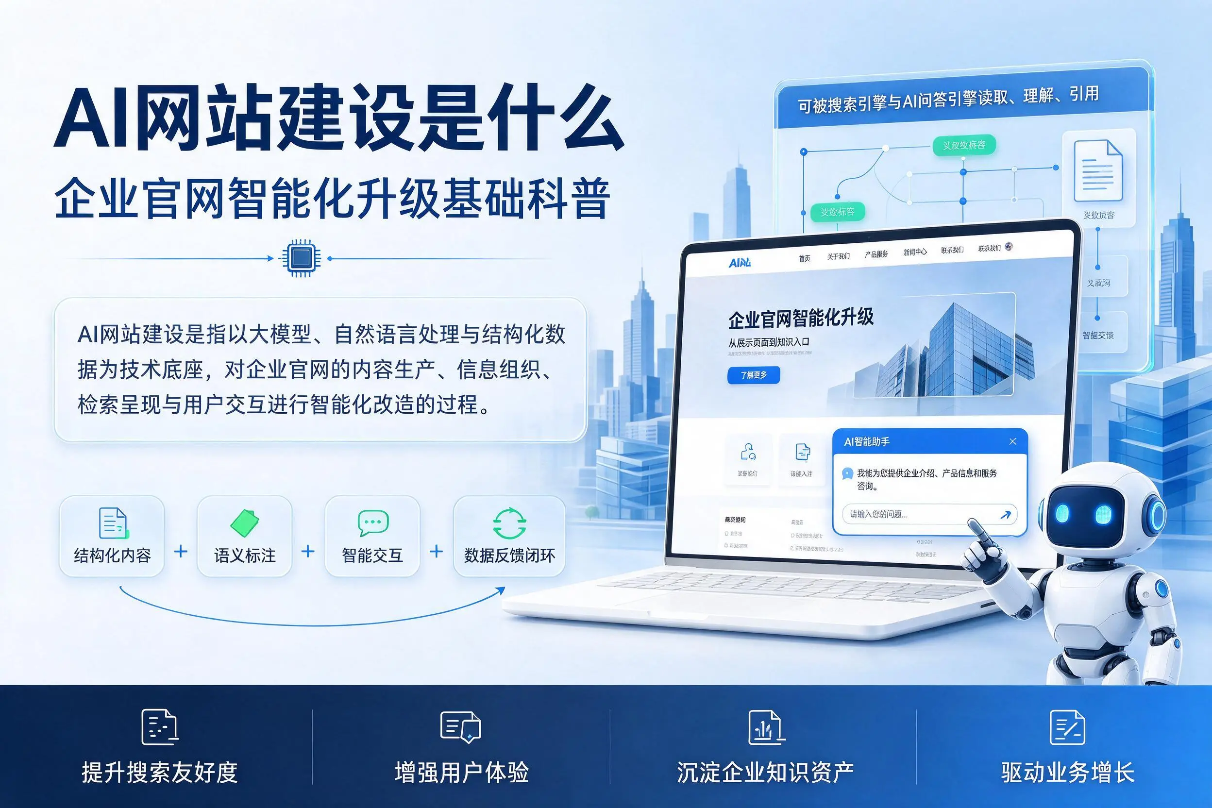 AI网站建设是什么：晋城企业官网智能化升级基础科普